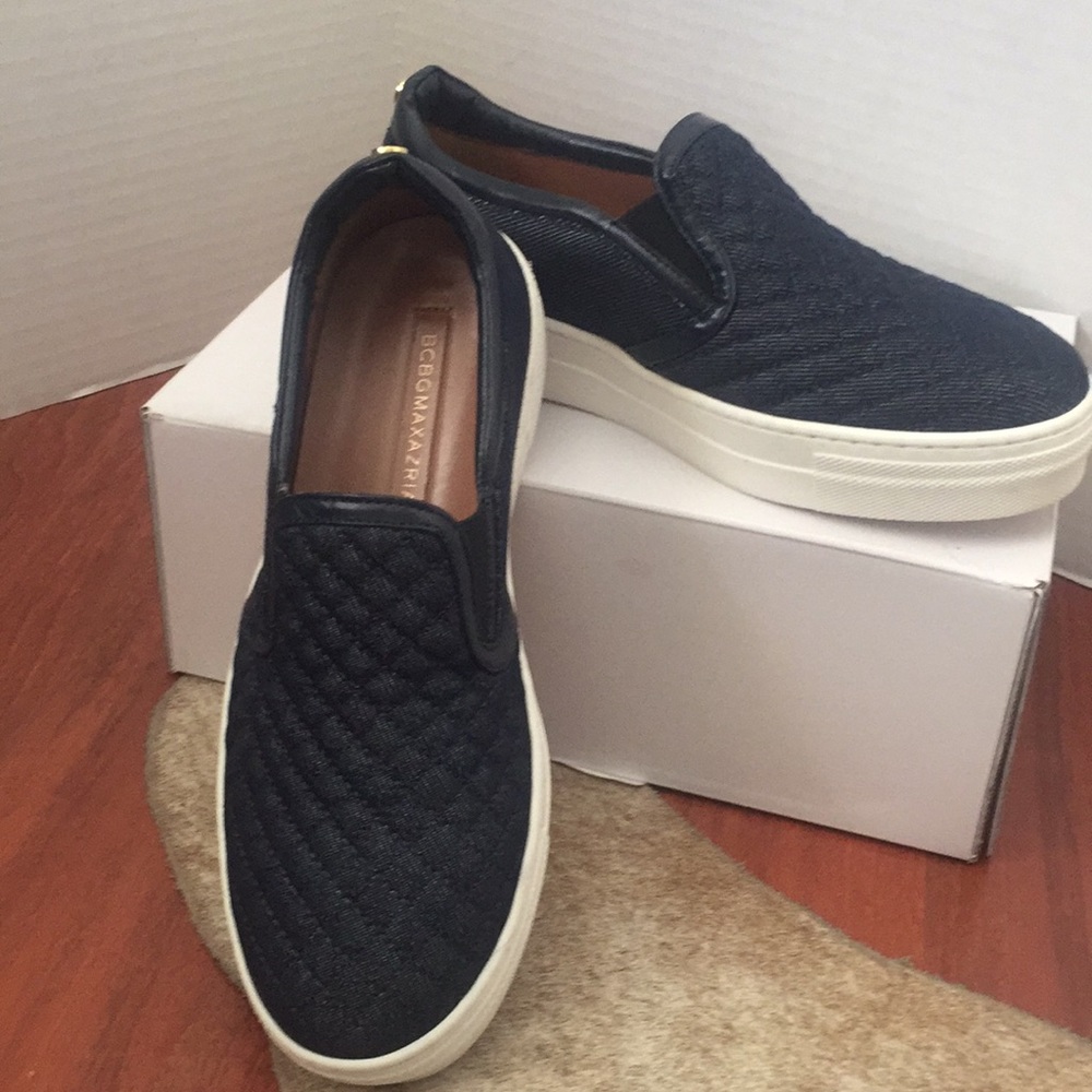 BCBG platform denim sneakers